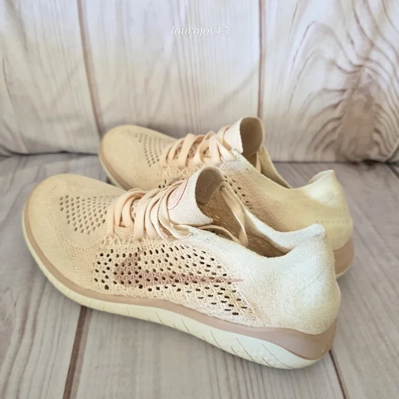 ๐SOLD๐ Nike Free RN Flyknit Sneakers Pink Lightweight Running 2018 Womens 6 - Picture 4 of 12
